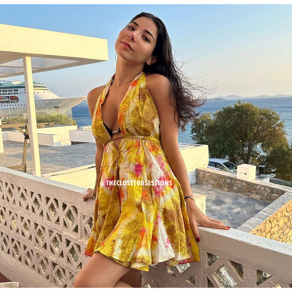 ZARA Blogger Fave!!! Yellow Halter Mini Dress NWT – LAST ONE! 🌞 - Picture 10 of 16